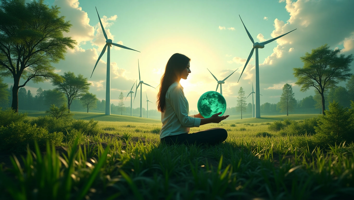 Professional infographic showing carbon trading process in India with charts and market icons