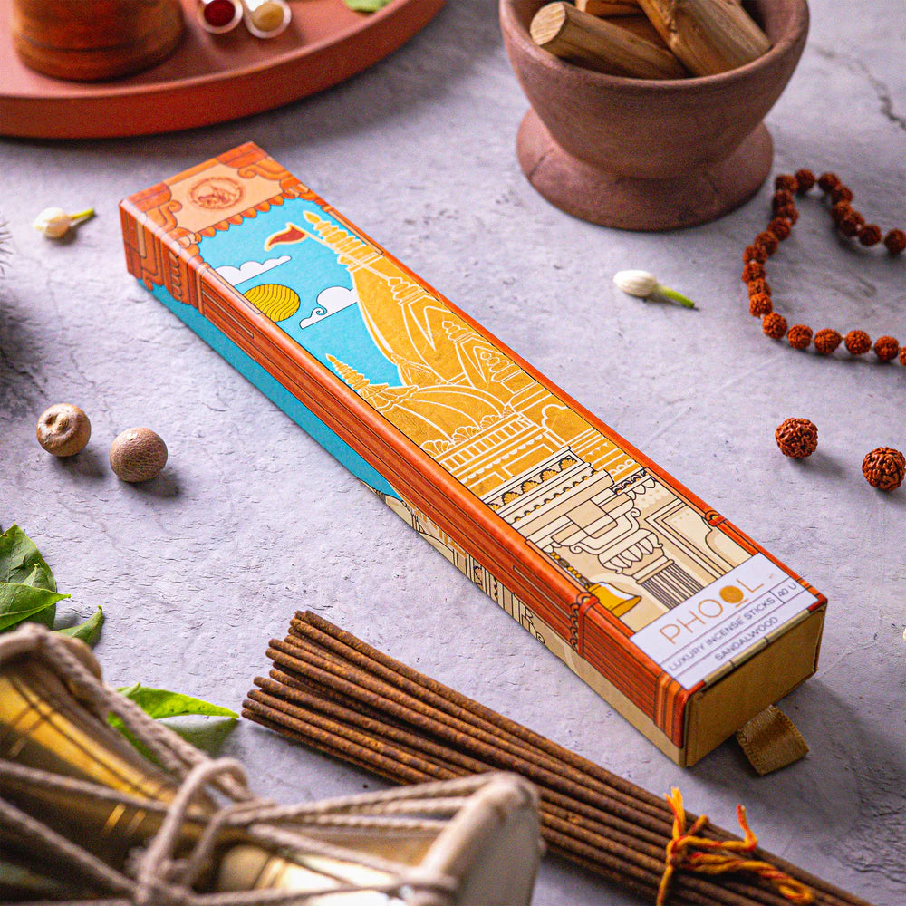 PHOOL KVT SANDALWOOD INCENSE STICKS